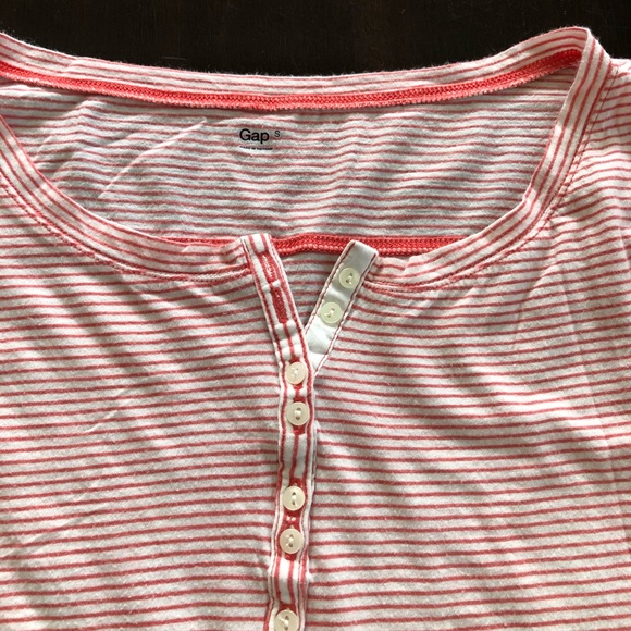 GAP Women’s 3/4 Sleeve Casual Blouse Striped Shirt - Picture 8 of 16